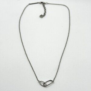Kendra Scott Silver Link Pendant Necklace